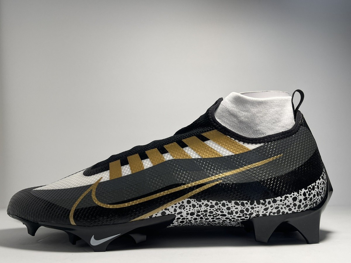 Nike Vapor Edge Pro 360 Football Cleat Black Gold White 