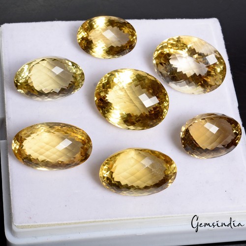 Piedras preciosas brillantes certificadas citrino corte ovalado 288,70 quilates - 22-27 mm - Imagen 5 de 6