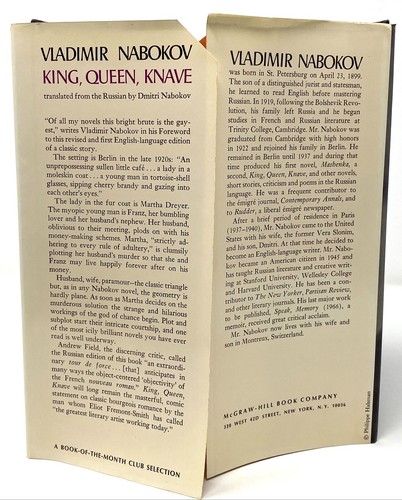 Vladimir Nabokov - King, Queen, Knave - HCDJ 1st 1st - Author of Lolita - Picture 4 of 8