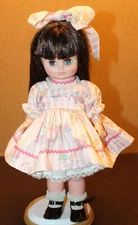 VTG Rare Royal Toy Corp. Ltd  Vinyl Plastic Doll 13” brunette hair~Dress Tagged