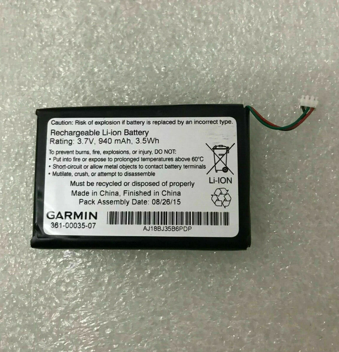 Udgangspunktet privatliv Recollection 361-00035-07 New 940mAh Battery for GARMIN Nuvi 1100 2405 2447LT 2547LMT 2555LMT | eBay Udgangspunktet privatliv Recollection 361-00035-07 New 940mAh Battery for GARMIN Nuvi 1100 2405 2447LT 2547LMT 2555LMT | eBay