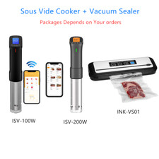 Inkbird WIFI Sous Vide Cooker Precision Timer CF Dry / Moist Vacuum Sealer Seal