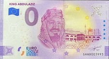 BILLET 0 EURO KING ABDULAZIZ ARABIE SEOUDITE   2022 NUMERO RADAR 3993