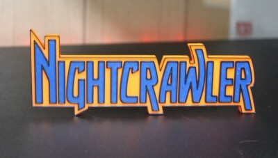 Nightcrawler 3D printed Comic Logo Art