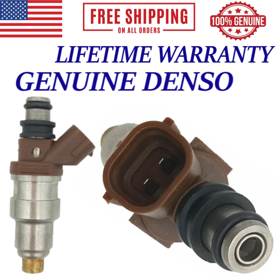 OEM DENSO x4 Fuel Injectors 1996, 1997, 1998 Toyota T100 2.7L I4 #23250-75050 - Image 4 of 4