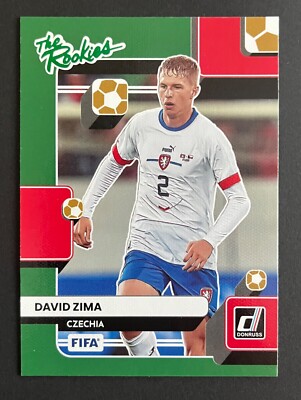 David Zima 2022-23 Donruss FIFA THE ROOKIES GREEN PARALLEL INSERT Rookie #2