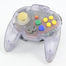 Nintendo 64 HORI PAD MINI 64 Mando Pad PÚRPURA TRANSPARENTE Ref/2621 Probado Japón