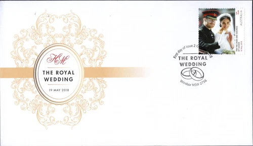 2018 Australia Royal Wedding Prince Harry $1 Stamp First Day Cover, VGC