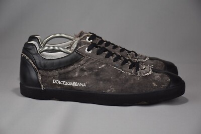 Dolche & Gabbana Mens Low Sneakers Cotton Leather CS0628