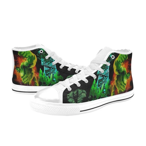 Hulk Custom Sneakers Men's High Top Canvas Athletic Shoes