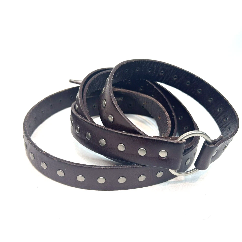 # Sz Medium SILPADA Designs Double Wrap Brown Leather Belt with Studs, Studded - Image 2 of 4