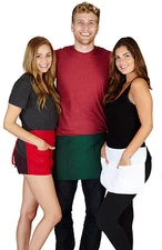 12 Pack Waist Apron 3 Pocket Cuisine Cooking Hotel Kitchen Chef Working WA2100