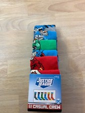 New DC Justice League Socks 6 Pairs Size 8 -12 