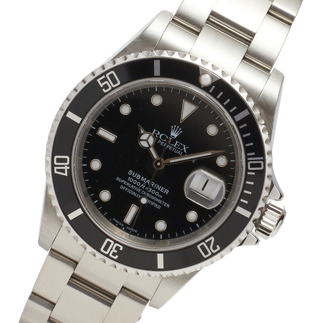 Rolex Submariner Men's Black Watch 