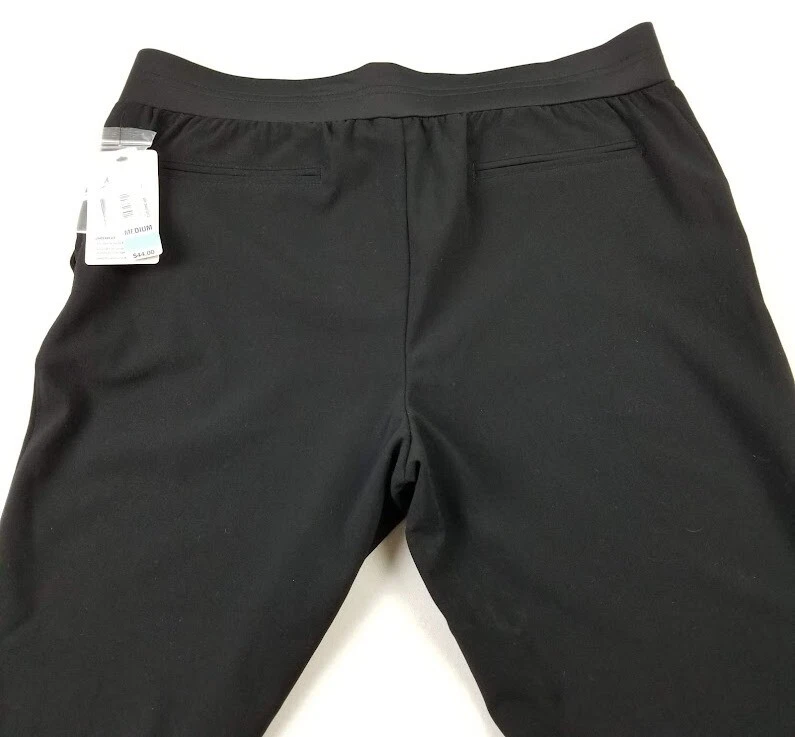 NUEVO Pantalones de Maternidad Duo Para Mujer’s M Medianos Negros Pierna Recta Cremallera Mosca Elastizados Foto 4 de 4