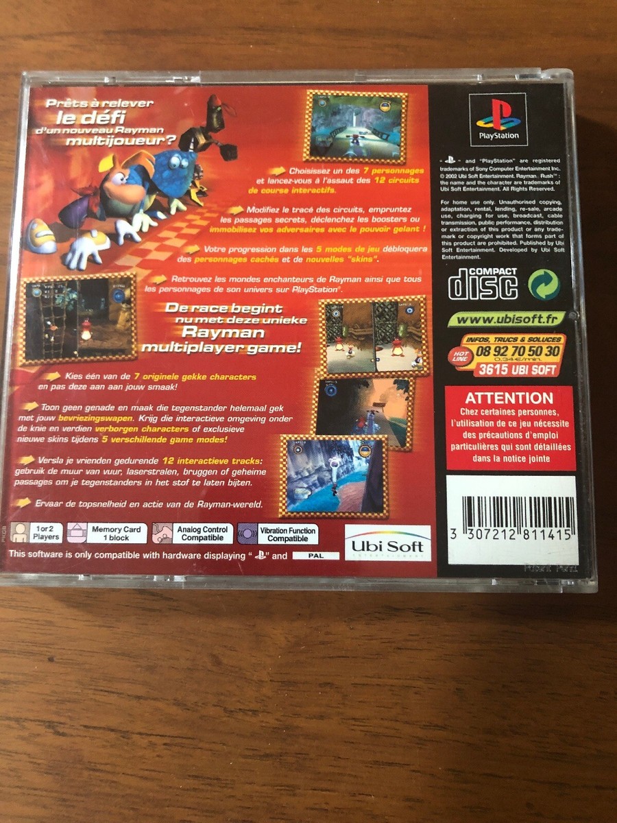 Jeu Rayman Rush Sur PlayStation 1 (PS1) - Loose, VF, Envoi Rapide