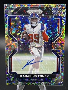 2021 Panini Prizm Kadarius Toney No Huddle Prizm Rookie Auto RC #342 Giants