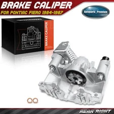 Rear Right Passenger Brake Caliper for Pontiac Fiero 1984-1987 L4 2.5L V6 2.8L