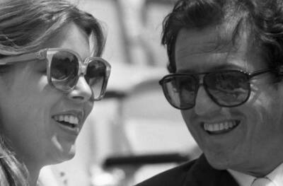 Caroline of Monaco and Philippe Junot during the final of the 1970s Old Photo