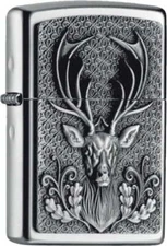 ZIPPO - PETROL - LIGHTER - DEER HEAD 2004736 - NEW!