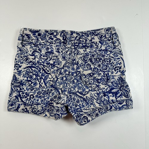 Gap Kids Youth Girls Preowned Denim Blue Paisley Shorts Size 5 - Picture 9 of 10
