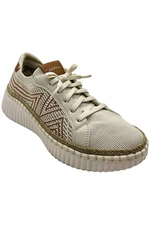 Skechers Women's Wilshire Blvd Lace-Up Sneaker Bellevue Off White
