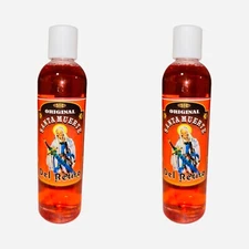 2PACK SANTA MUERTE Del Retiro Agua Espiritual Aleja Enemigos Retira Personas 8oz