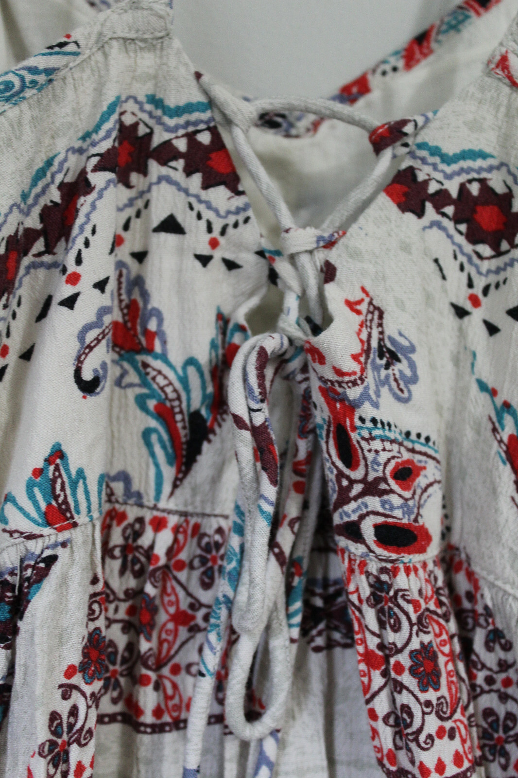 American Eagle Beige Babydoll Patchwork Dress Pai… - image 5