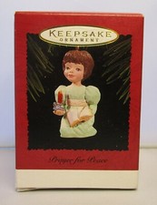 1996 Hallmark Keepsake PRAYER FOR PEACE Christmas Ornament - New in Box