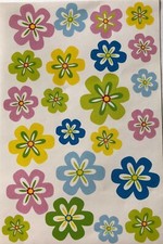 HAPPY FLOWER Stickers 23pc Trueliving  Garden  Blooming  Posies  Floral  Plants  
