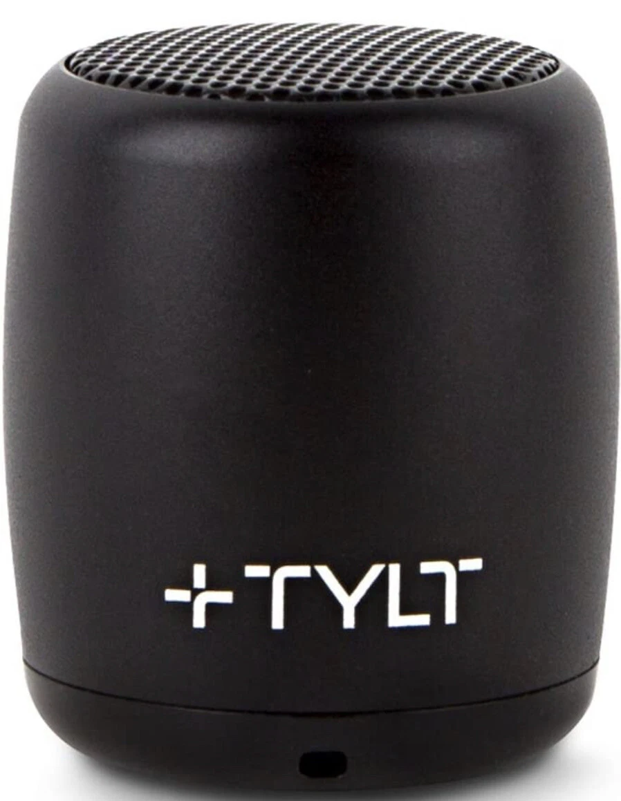 Tylt Mini Boom Bluetooth Speaker with Built In Microphone Black New