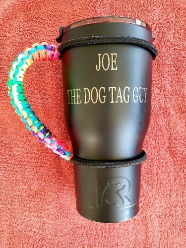 Paracord Tie Dye Tumbler Handle Adjustable - Picture 2 of 7