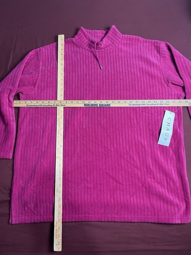 chaus Sweater Terry Cloth Pull Over New With Tags Pink Sz-3) - Picture 5 of 5