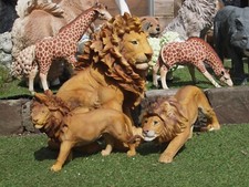 Löwe Deko Figur lebensecht Raubkatze Wildtiere Tiger Garten wetterfest NEU