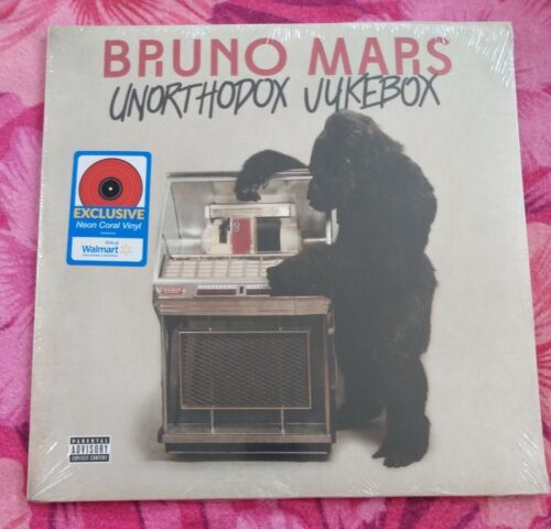 Bruno Mars - Unorthodox Jukebox LP Neon Coral Vinyl ***New/Sealed***