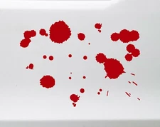 Blood Splatter Vinyl Decal | Alien Goo Paint Spill Car Graphics Die Cut Sticker