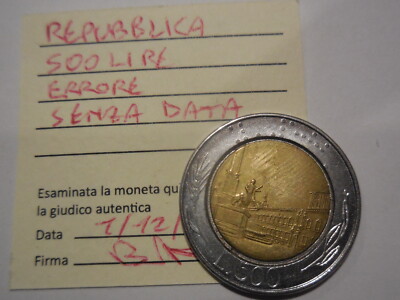 Vecchie Lire Valore Numismatico 500 Lire Collezione Lire Degli