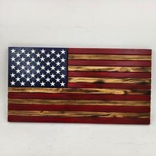 Wooden American Patriotic American Flag Handcrafter Designer Wall Decor/Gift