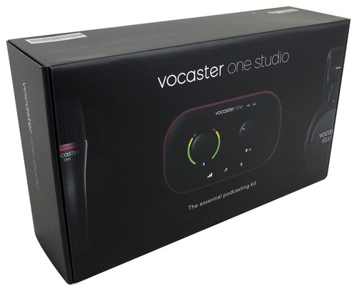Focusrite Vocaster One Studio USB-C Podcasting Audio Interface Bundle - New - Picture 7 of 12