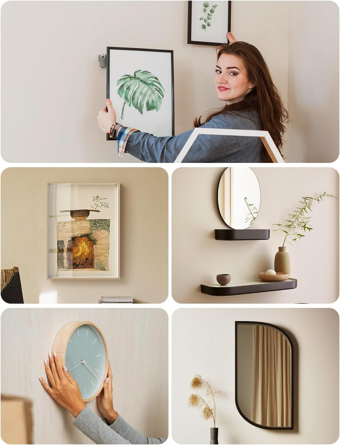 Picture Hangers Claw Hooks for Drywall：20Pcs Wall Picture Frame Hanging Hooks -