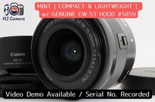 MINT w/ Hood Canon EF-M 15-45mm f/3.5-6.3 IS STM Zoom Lens EW-53 Japan