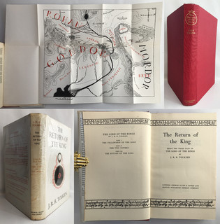 1960 J.R.R. Tolkien RETURN OF THE KING LOTR Map First Edition Sixth Imp.