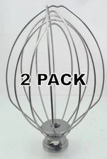 2 Pk, Stand Mixer 5 Quart Wire Whip for KitchenAid K5AWW, WPW10731415