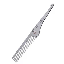 Boundless Voyage Titanium Folding Comb For Men, Portable, Compact Pocket Comb F_