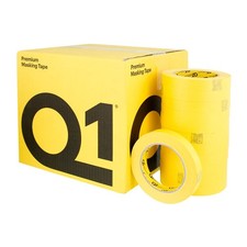 Q1 - 3/4 inch (18mm X 55m) High Performance Automotive Yellow Masking Tape - Hig