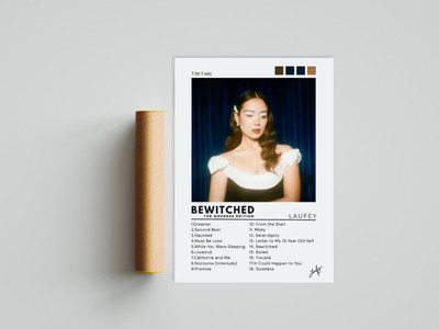 Laufey Bewitched Poster|Ästhetisches Album Polaroid Poster|Indie Musik Kunst|UNGERAHMT