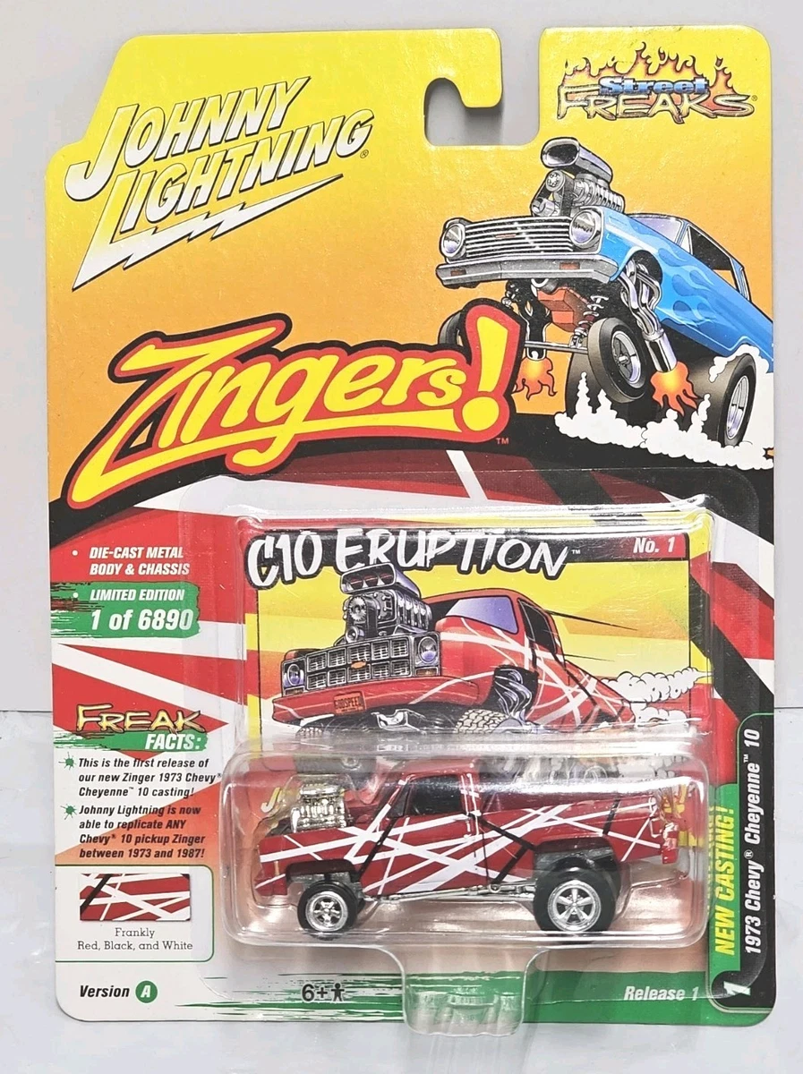 Johnny Lightning 1965 Chevy Stepside Pickup con bote bajo y remolque