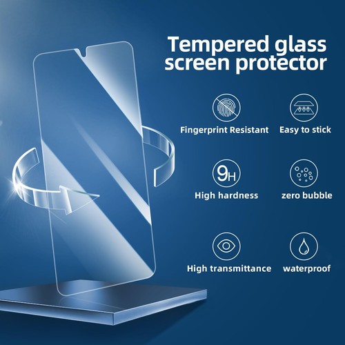 NUEVO'C Pack de 3 Diseñado para Samsung Galaxy S24 Protector de Pantalla Cristal Templado,... - Imagen 4 de 8