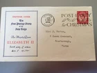 GB STAMPS RARE FIRST DAY COVER 1952 DEC 5 WILDINGS ILLUSTRATED