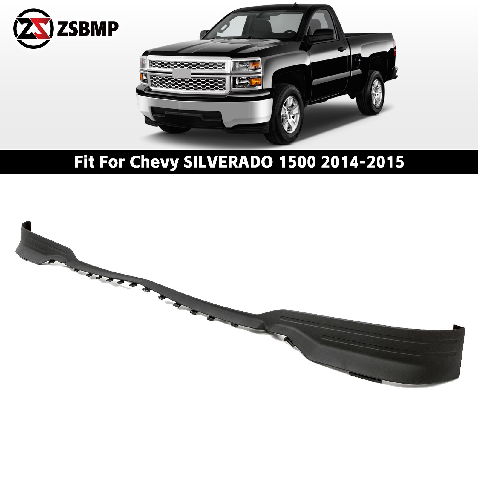Front Lower Bumper Valance For 2014-2015 Chevy Silverado 1500 Air Dam Deflector